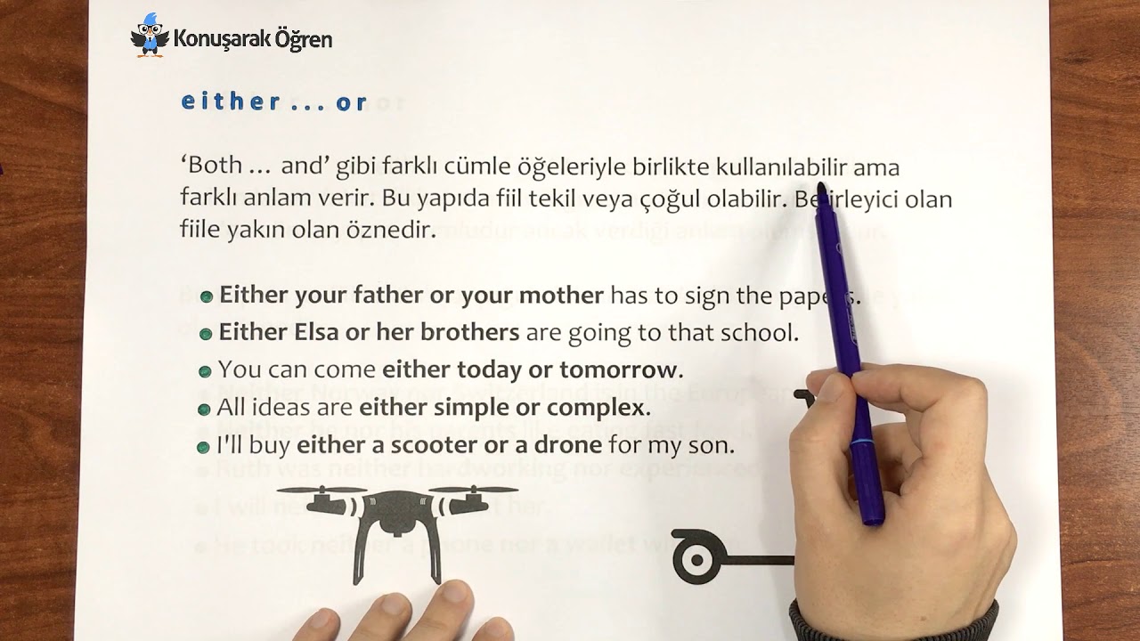 Both and, Either or, Neither nor Konu Anlatımı - Ders 72