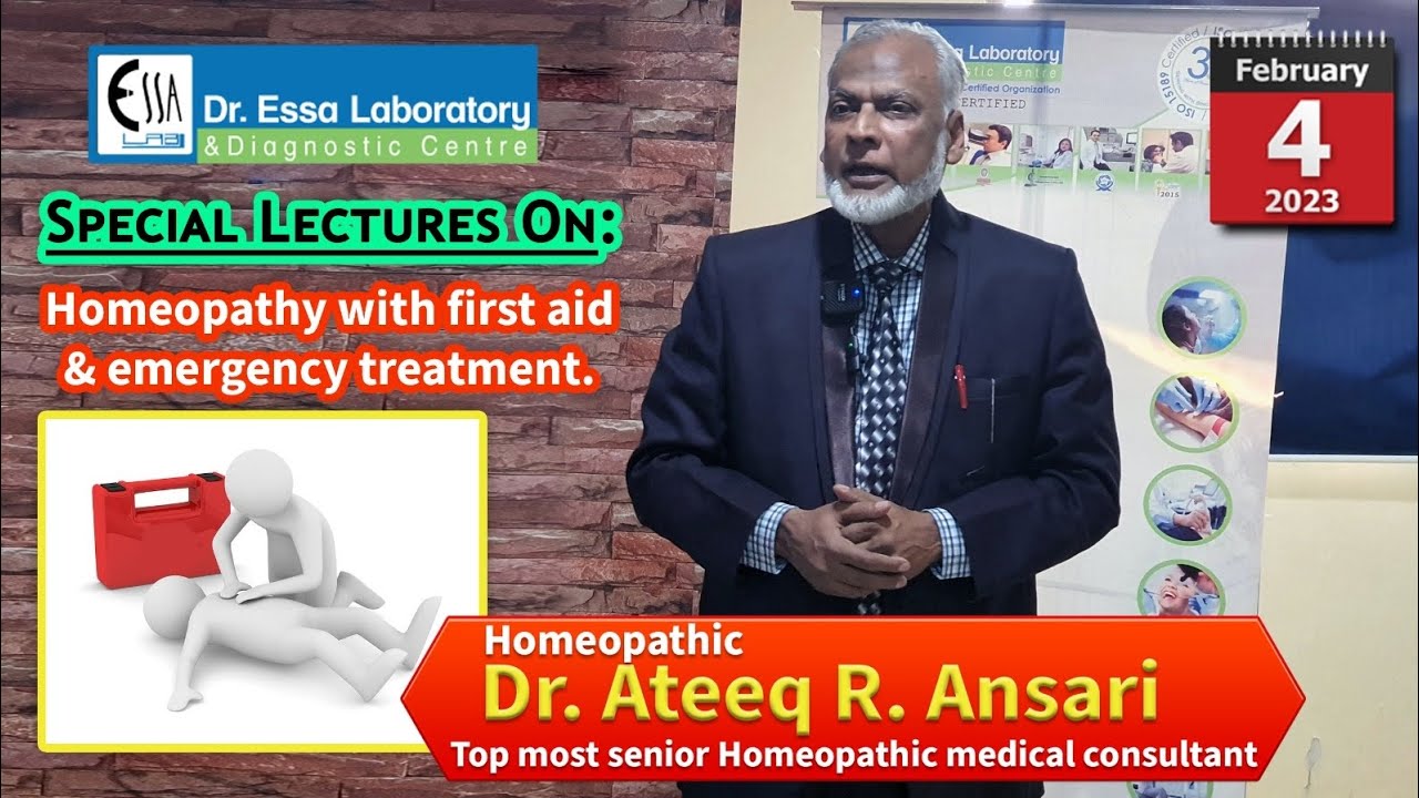 Homeopathic DR.ATEEQ ANSARI, First aid & emergency treatment with Homeopathy.