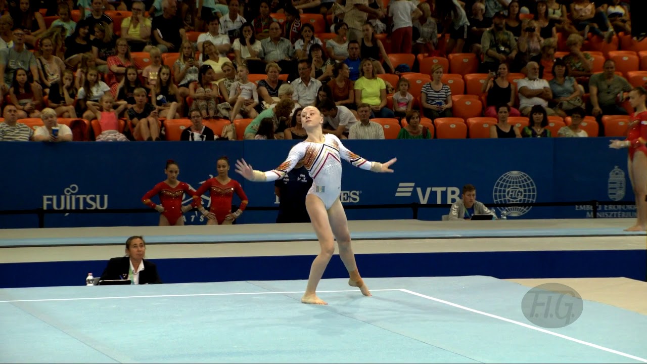 VAELEN Lisa (BEL) - 2019 Artistic Junior Worlds, Gyor (HUN) - Qualifications Floor Exercise