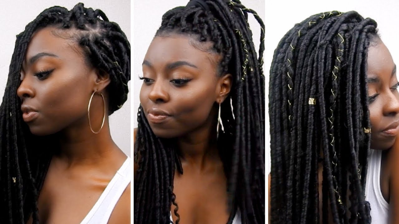 Crochet DIY Goddess/Boho Faux Locks | Free Parting