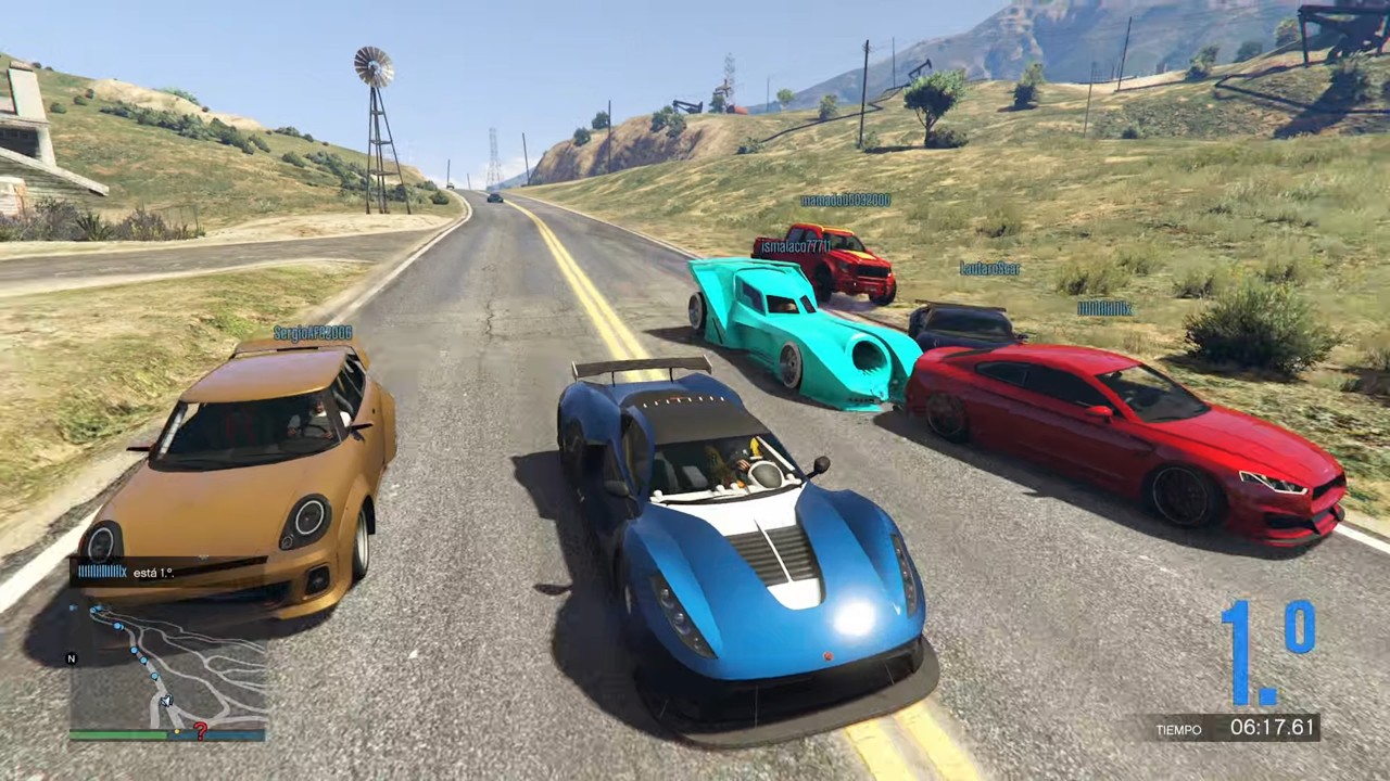 Larga Distancia ALEATORIA con Choques y Final INESPERADO!!! || Gameplay de GTA 5 Online sin Comentar