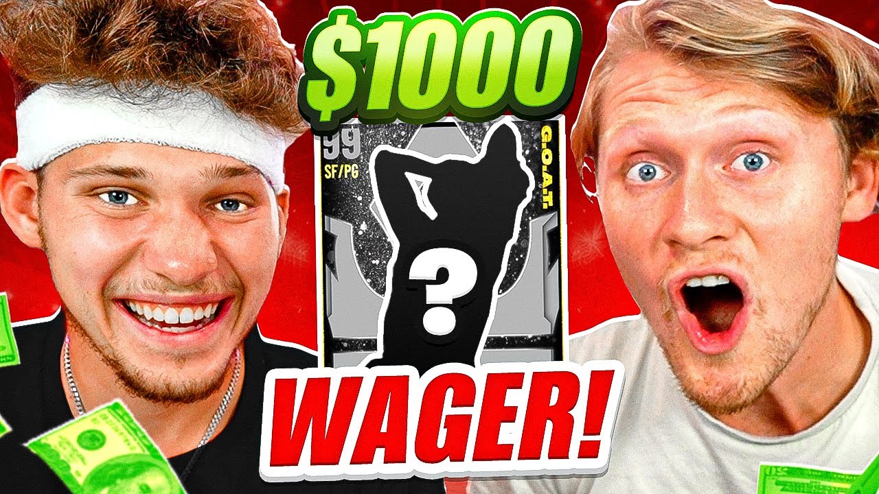 INSANE $1000 REAL LIFE PACK & PLAY NBA 2K21 WAGER!