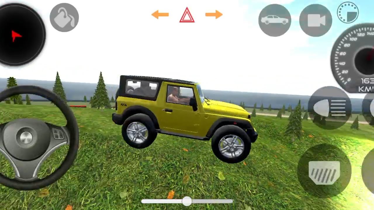 Mahindra thar♥️Games :Indian Yello Thar (gadi vala games video) indian simulator 3d game video#thar 