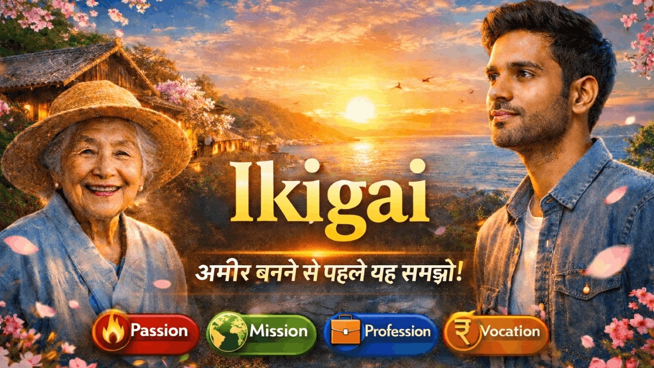 Ikigai Audiobook in Hindi | अमीर बनने से पहले यह समझो! | अपनी Life Purpose कैसे खोजें