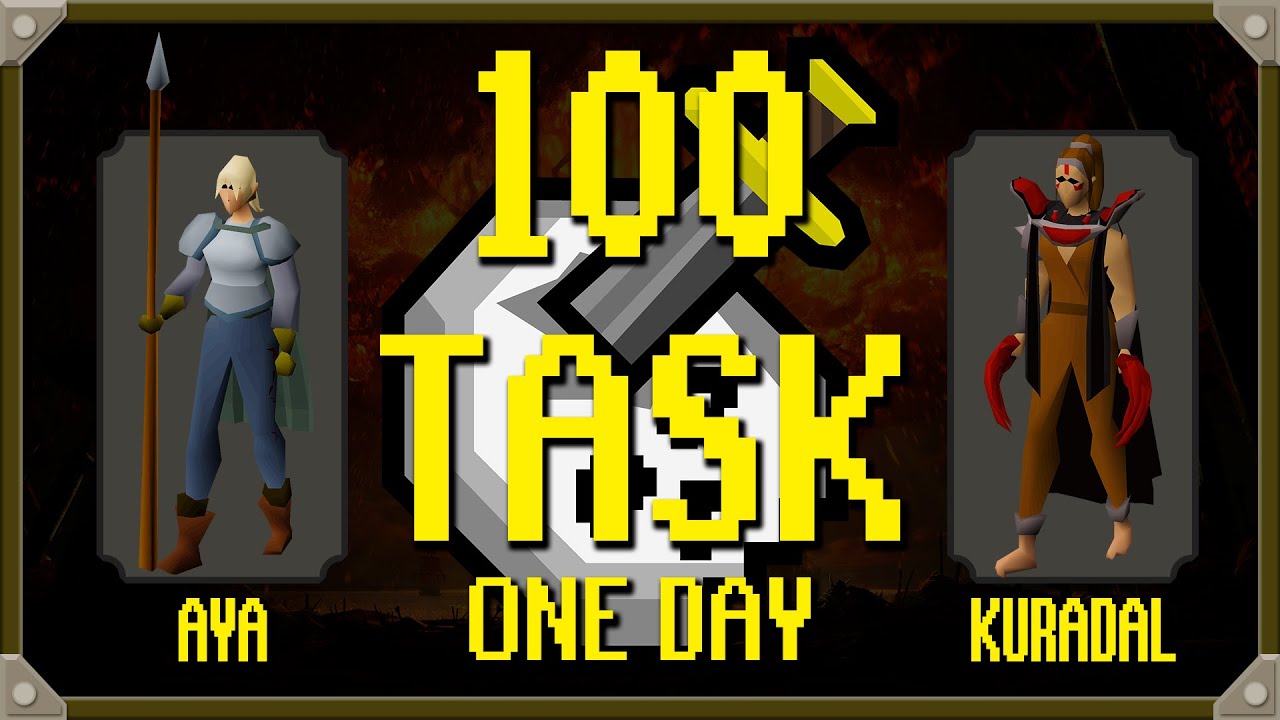 HICE 100 TASK SLAYER EN 1 DÍA PARA FARMEAR PUNTOS | ZONA SAFE ¿CUANTO TIEMPO Y PUNTOS HICE? [OSRS]