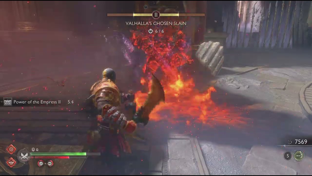 Dark Odessey Kratos VS Fraekni The Zealous berserker boss fight #356 (Give Me Prowess) (4K HDR)
