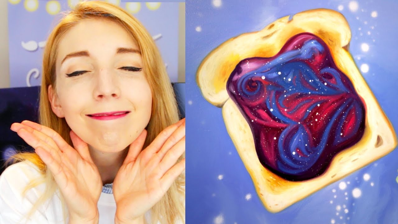 she paints some toast???