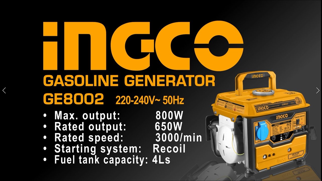 GE8002 Gasoline generator INGCO