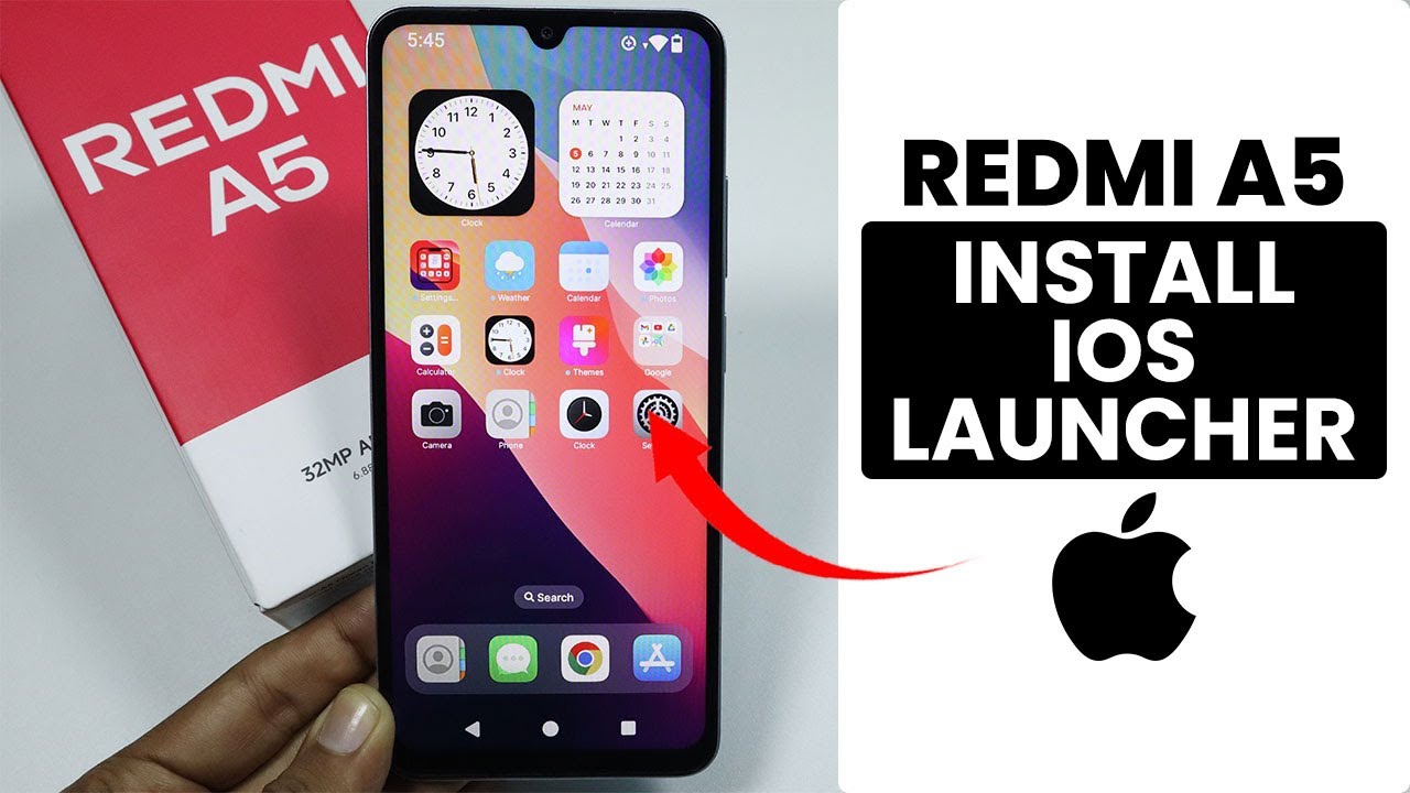 How to Install iOS Launcher in Redmi A5 - Get iOS Launcher