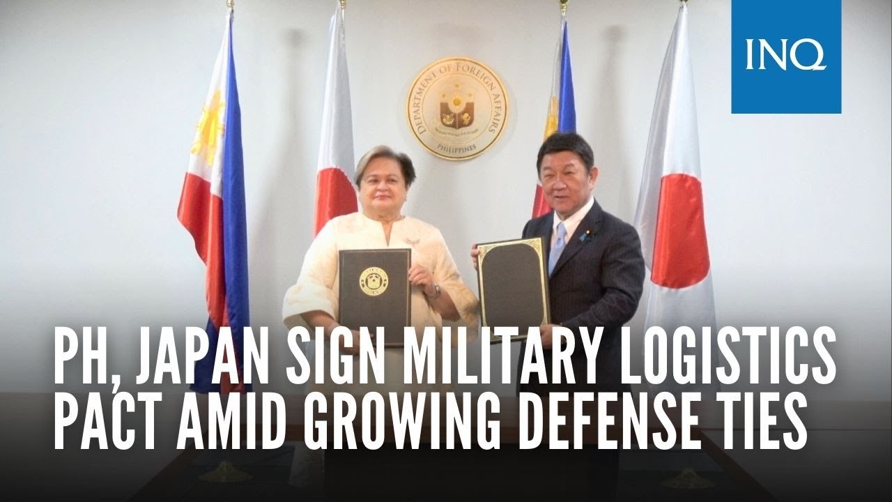 PH, Japan sign military logistics pact amid growing defense ties