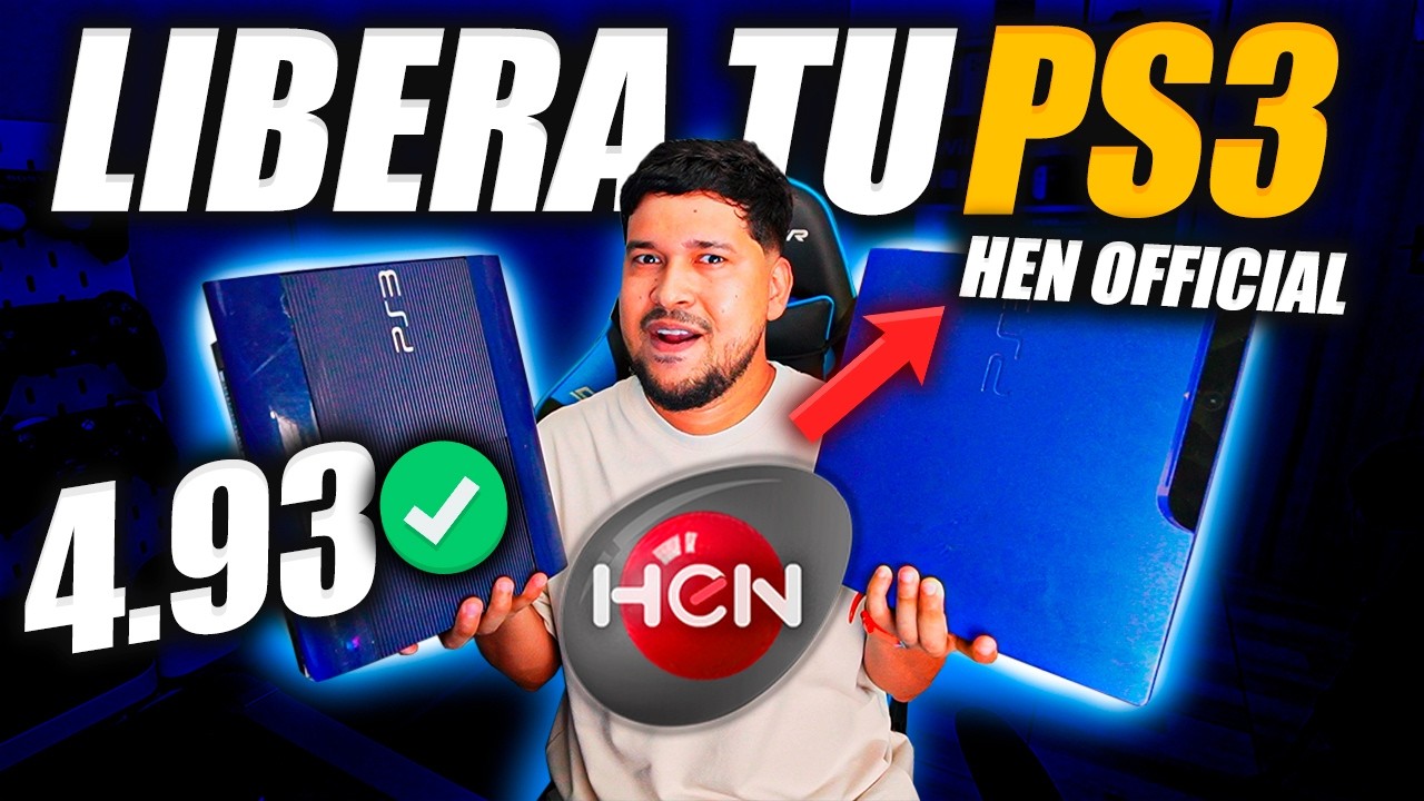 LIBERAR PS3 4.93 HEN OFICIAL | Cualquier MODELO | SIN ERRORES✅
