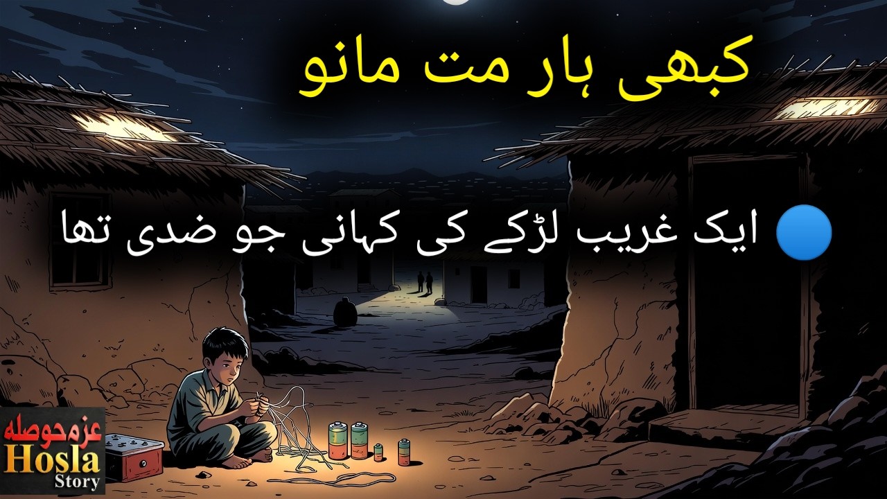 Kabi har na Mano | Never give up | This Will Change Your Life | Azm Hosla Story | Motivational story