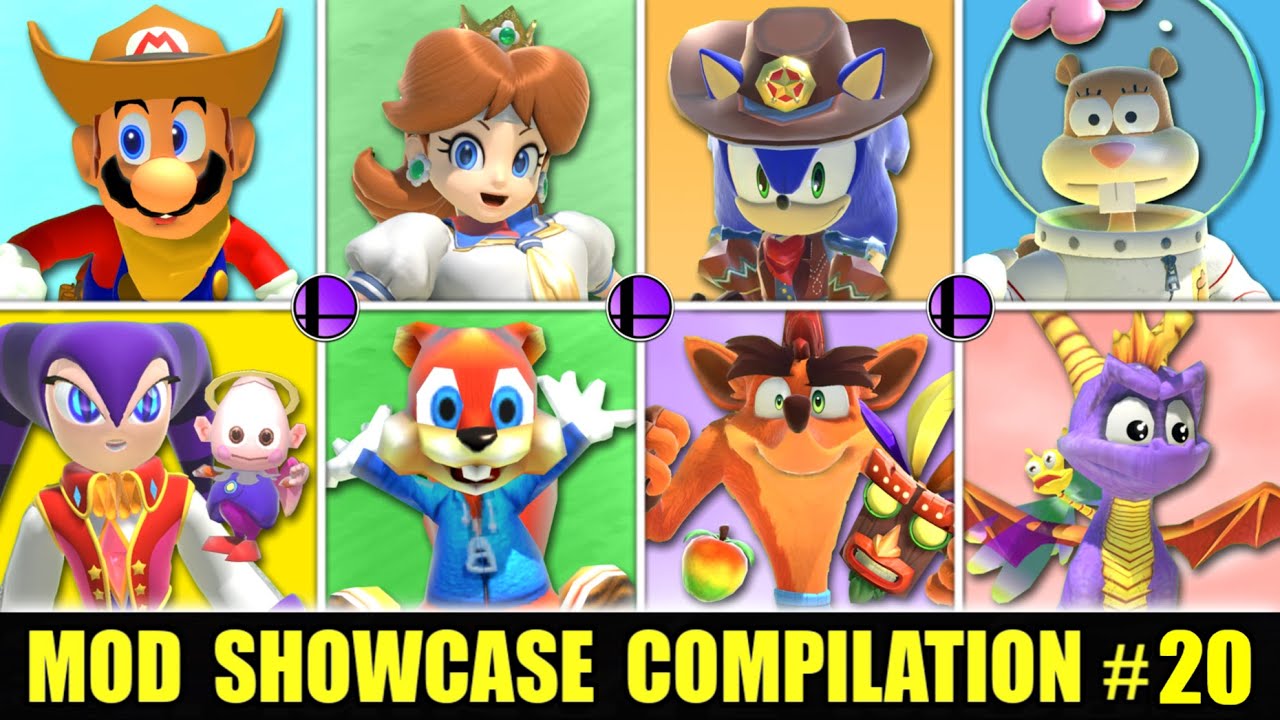 40+ Mods for SMASH BROS ULTIMATE! (Compilation #20)