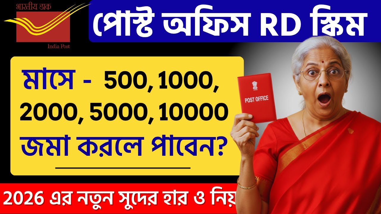 Post Office RD Plan 2026 | Recurring Deposit 2026 | Post Office RD Scheme | RD Interest Rate