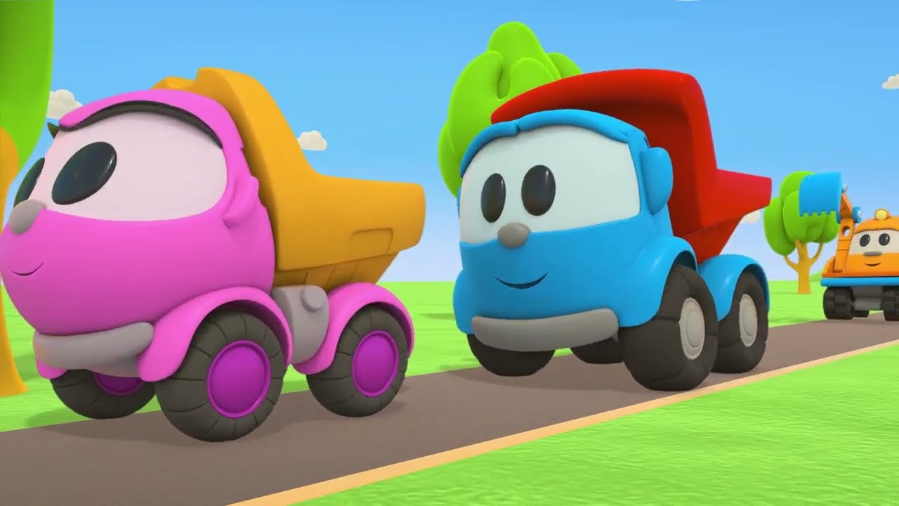 Sing with Leo. Car Cartoons and Baby Songs with the Fire Truck Song