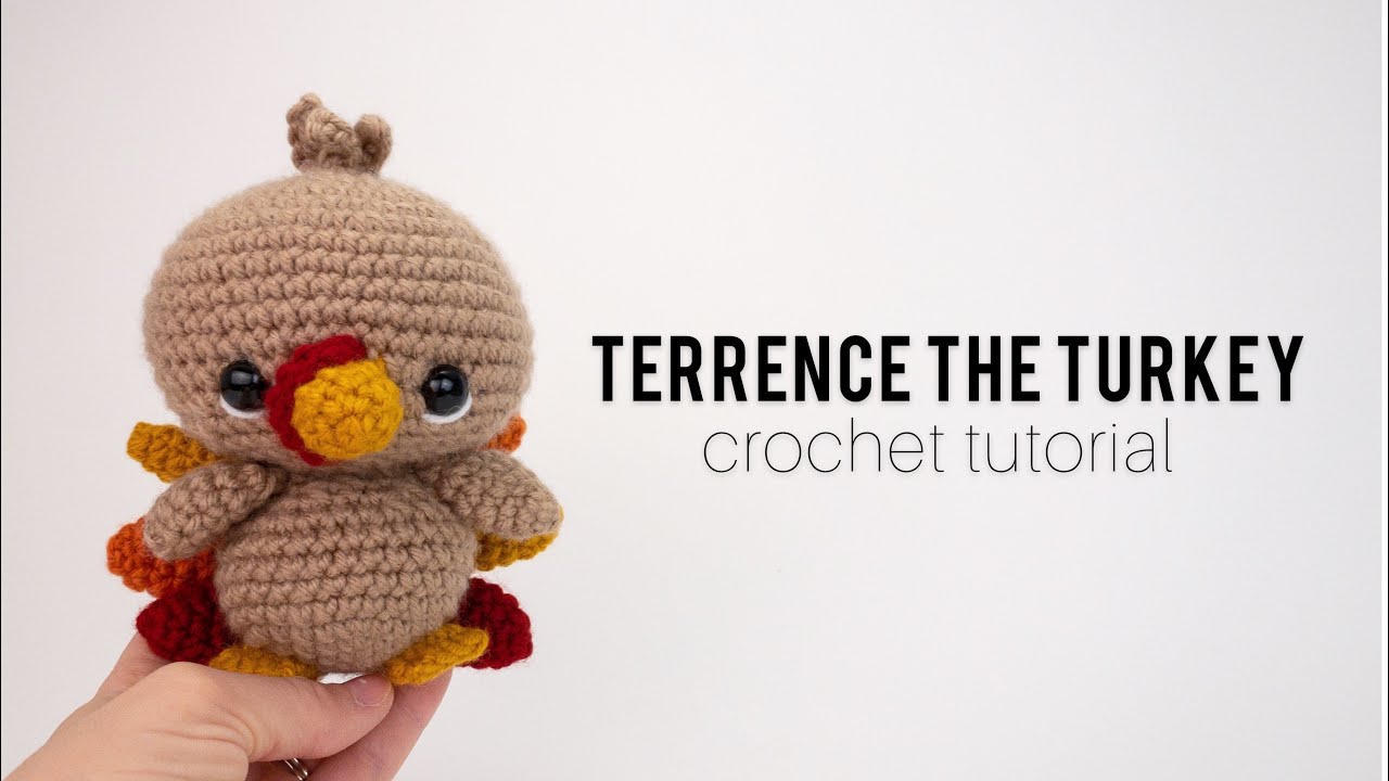 Crochet Turkey Assembly - NOT FULL TUTORIAL - Amigurumi Turkey Sewing Tutorial