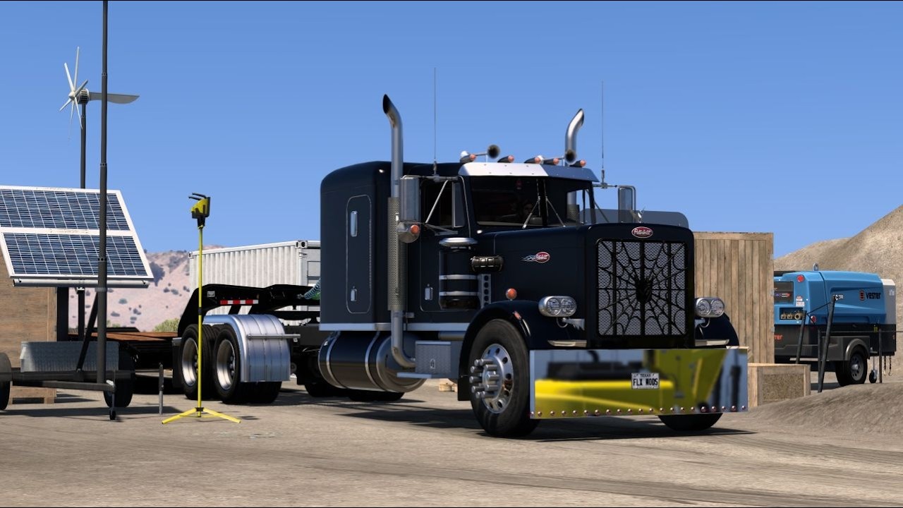American Truck Simulator LIVE 1.58 | FLX Peterbilt 359 + Zeemods C15 ACERT & ZAF |Realistic Trucking