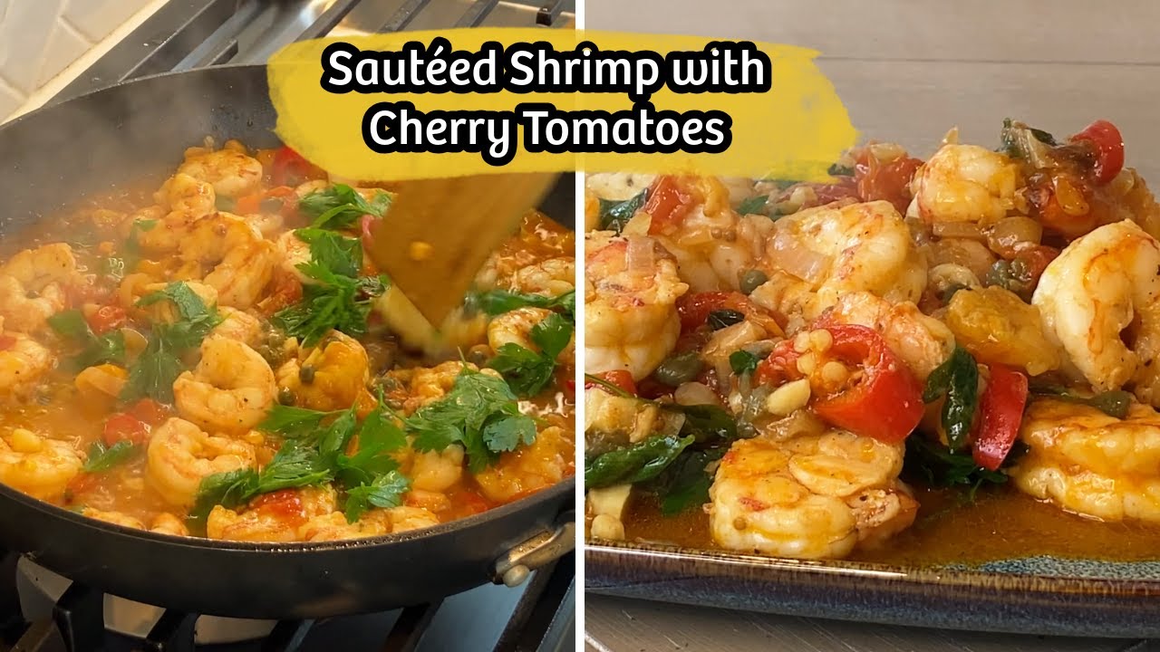 Quick and Healthy Sautéed Shrimp with Cherry Tomatoes | Easy Weeknight Dinner