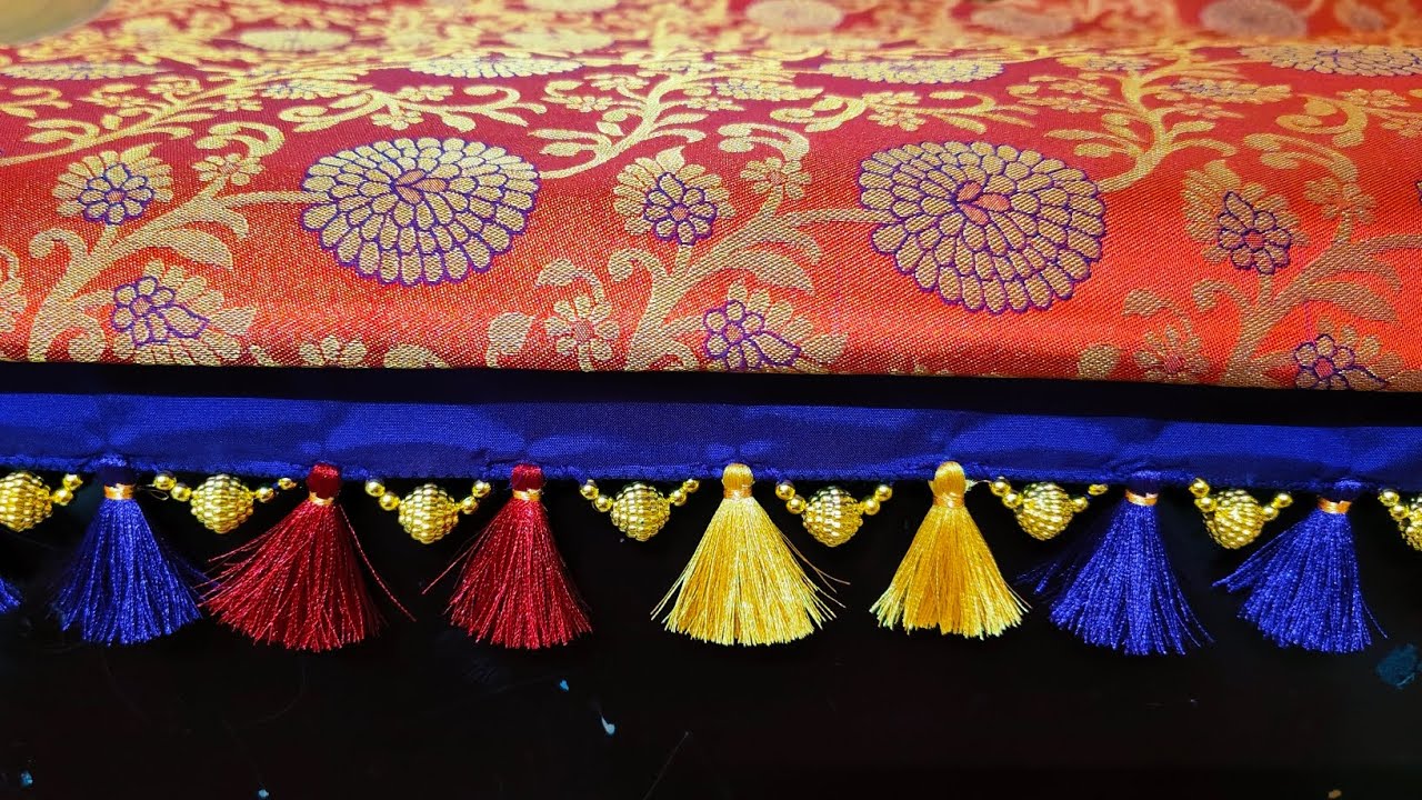 Simple saree tassels 👌👌#చీర కుచ్చులు#trending#ytvideo
