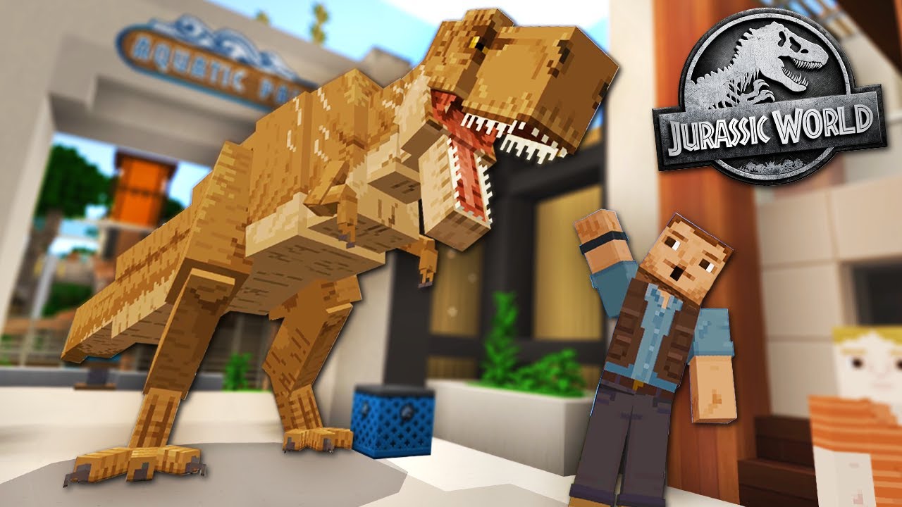 I Lost Control of the Park and The Dinosaurs ESCAPED! | Jurassic World Minecraft DLC