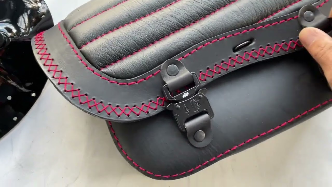 Www.rarebag.de Schwingentasche Satteltasche Softail Sportster Dyna Federsitz Solo Sitz