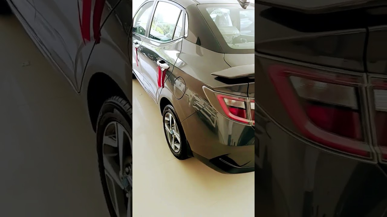 The new hyundai Aura sx cng titan grey 