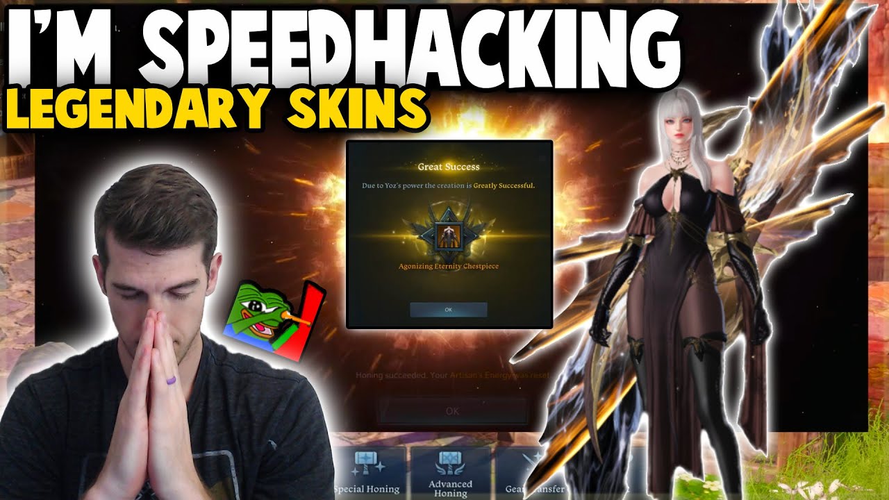I Need to Be Banned, I've Been a Bad Boy... Speedhacking Yoz's Jar Legendary Skins in Lost Ark