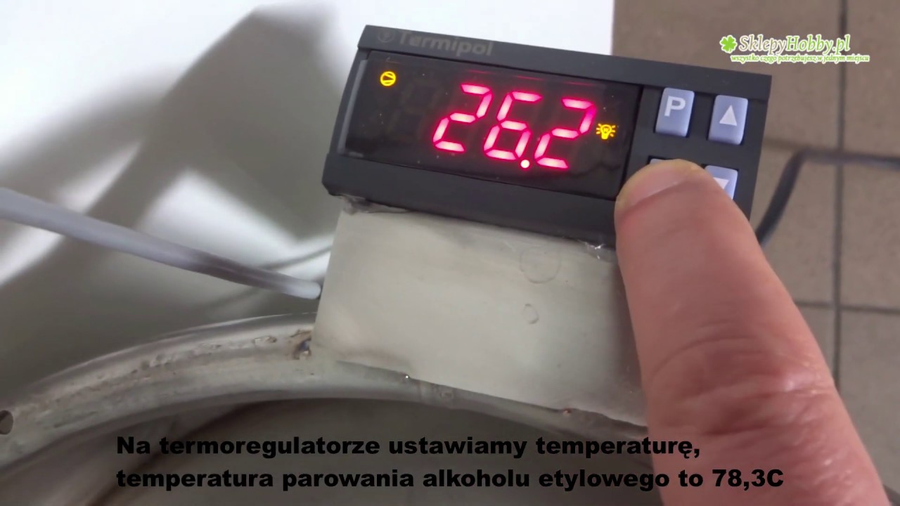 kolumna rektyfikacyjna, destylator automat - aparatura do bimbru z termoregulatorem
