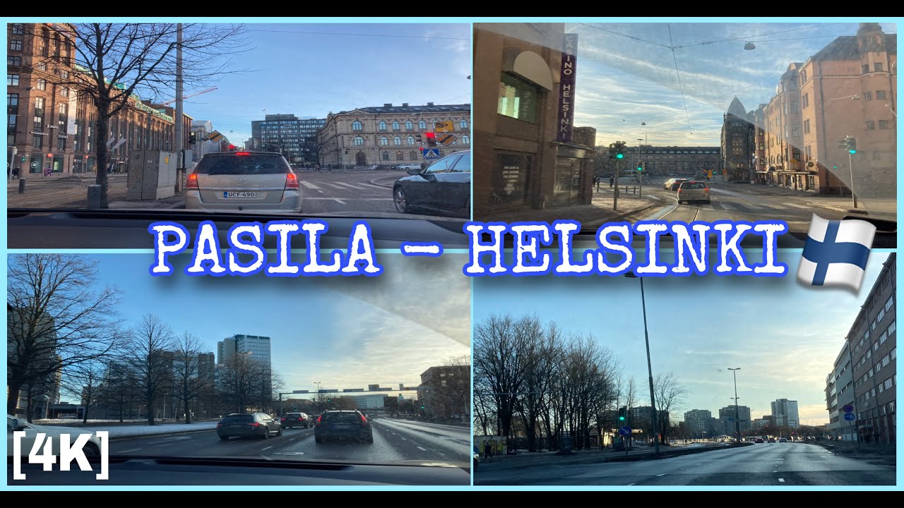 City Driving [4K] | Driving Downtown PASILA HELSINKI-ESPOO