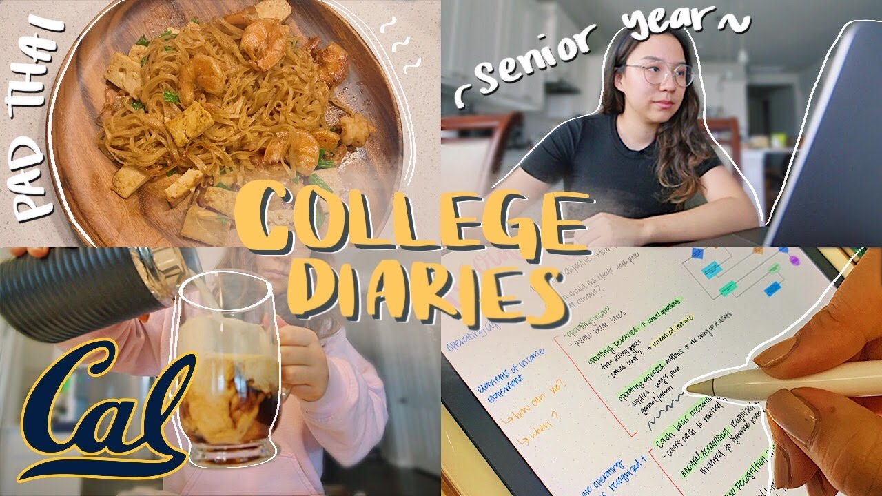 college diaries: uc berkeley senior, business student 👩‍🎓, cooking & studying