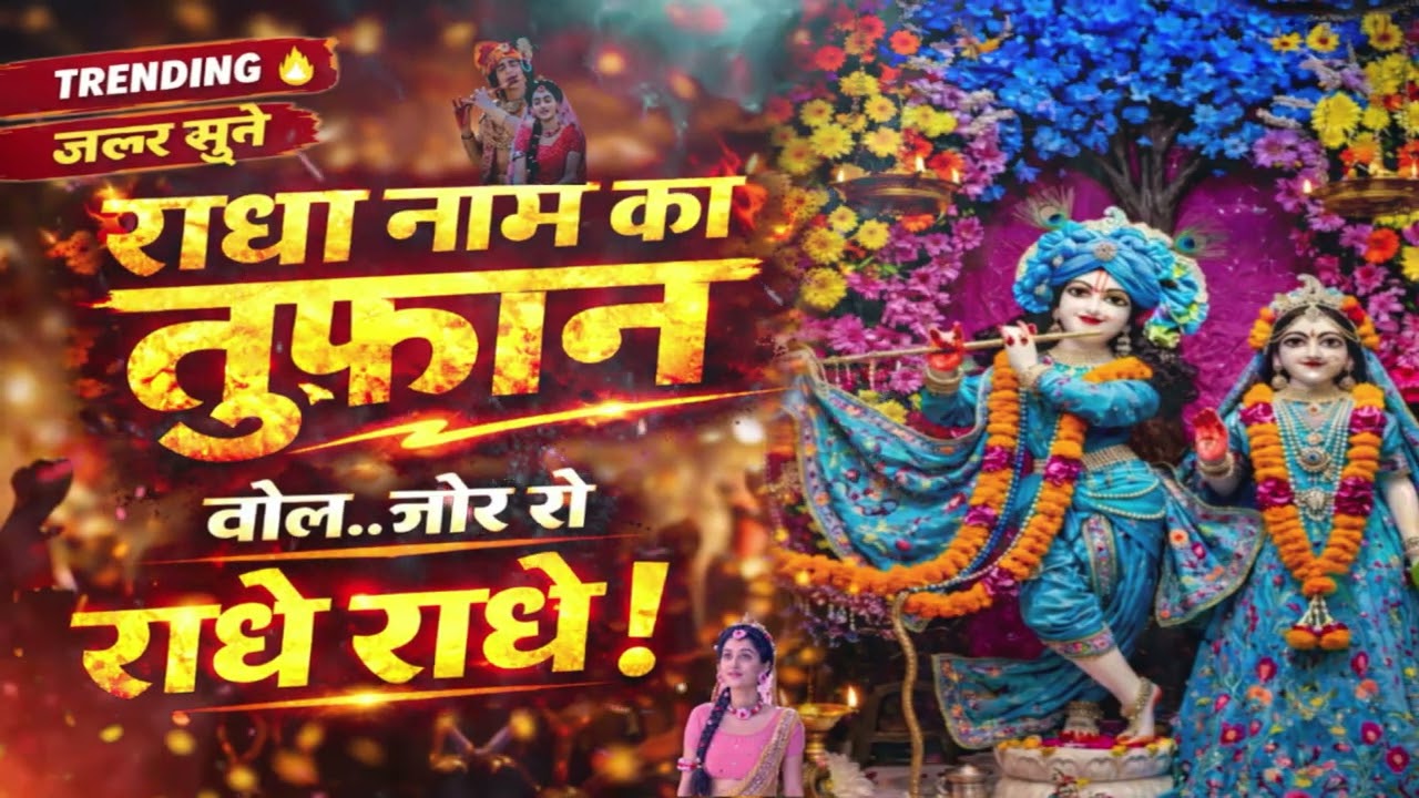 राधा नाम का तूफ़ान 🔥 | बोल ज़ोर से राधे राधे | Radha Rani Bhajan | जरूर सुनें 🙏 #viral #radharani 