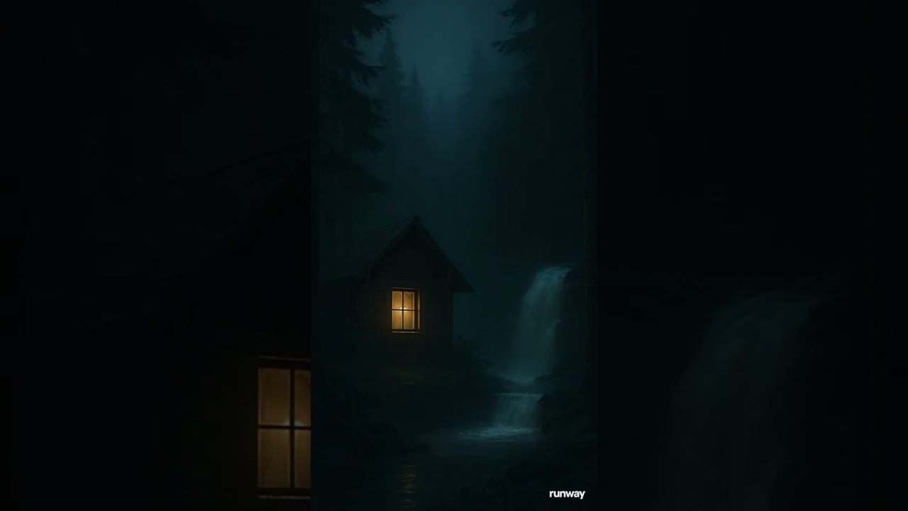 Dark Rainy Night with Thunder | Deep Sleep & Meditation Sounds