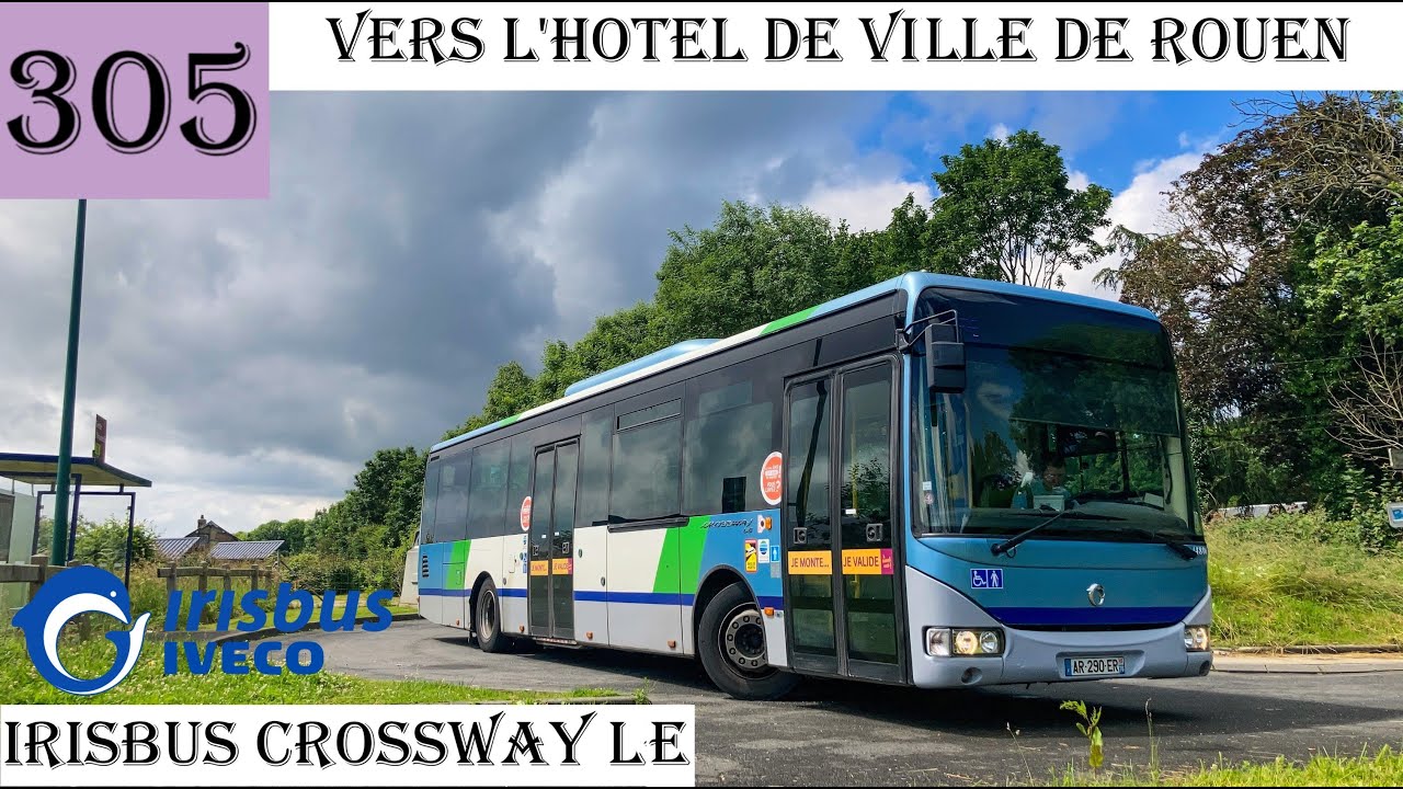 Ligne 305 vers l'Hotel de Ville de Rouen mais en Roumain 🇷🇴