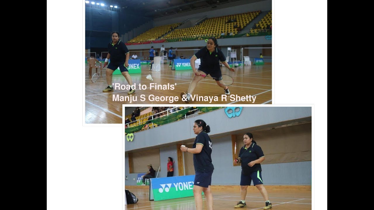 Feb 2019, WD 40+, Manju T Abraham & Vinaya Shetty 43rd Masters Nationals Badminton @ Goa.