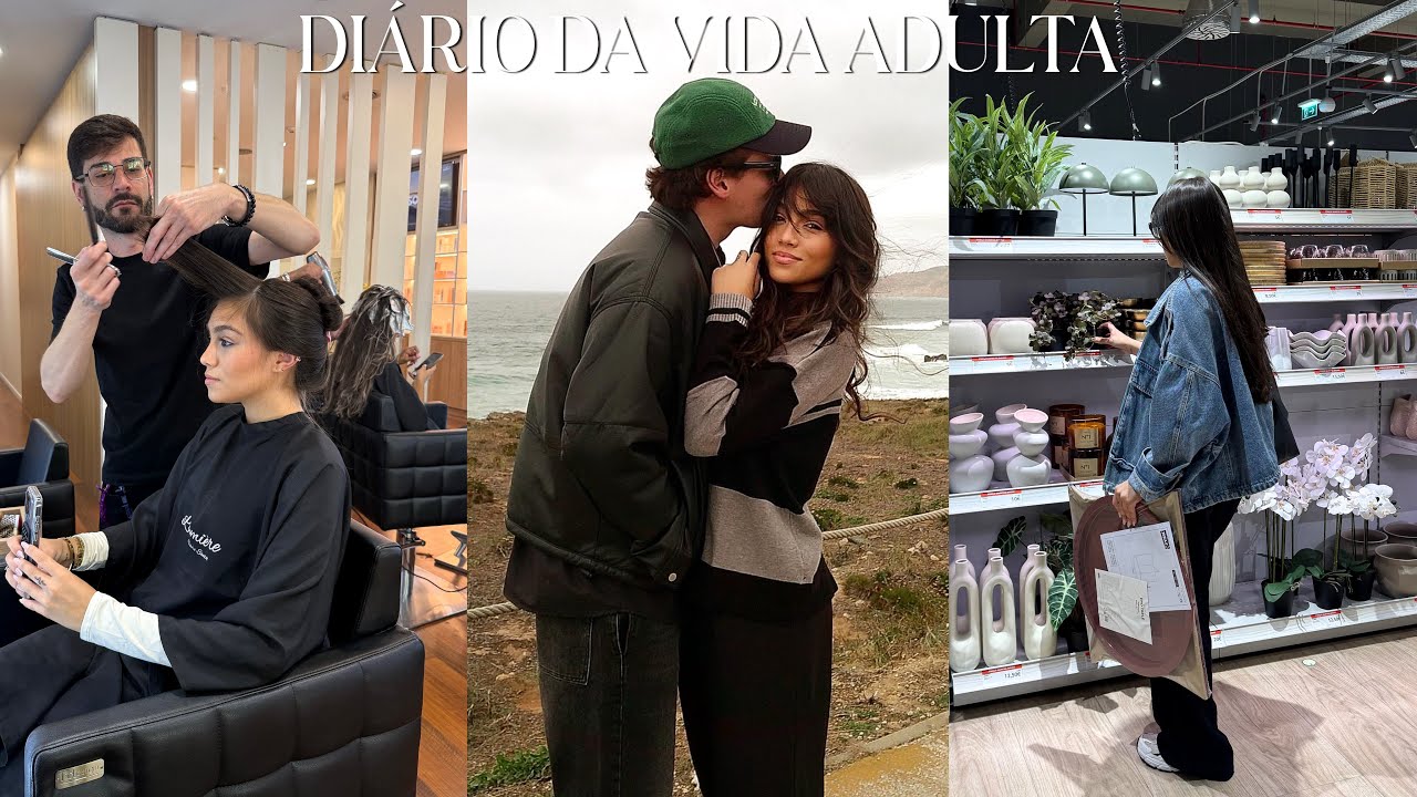 vida real morando sozinha || ele voltou pra portugal, novo corte de cabelo & compras de decoração 