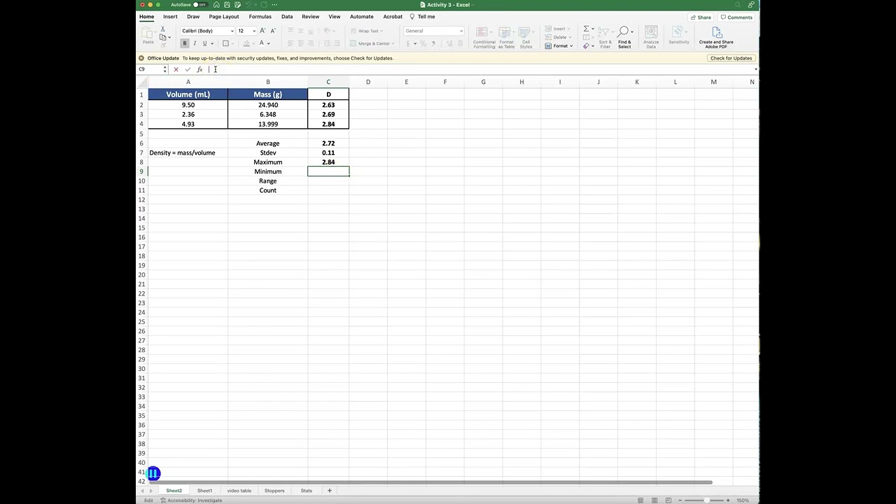 How to Find Maximum, Minimum, and Range on Excel