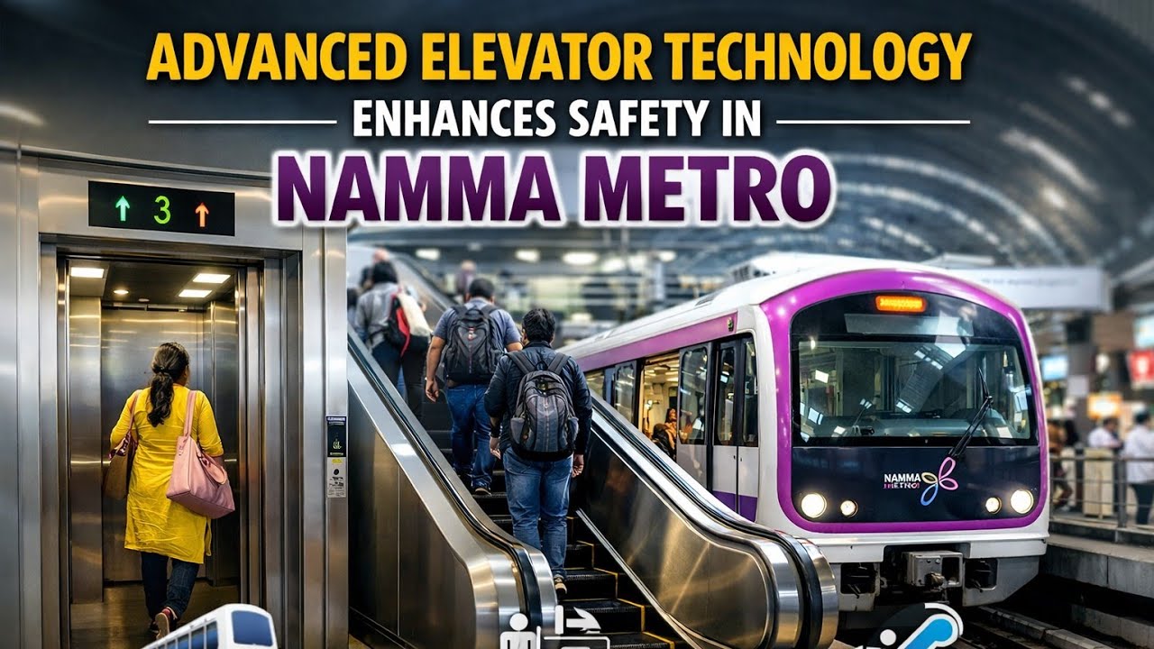 Передовые технологии в лифтах повышают безопасность пассажиров в метро Намма, говорит Бхатнагар.