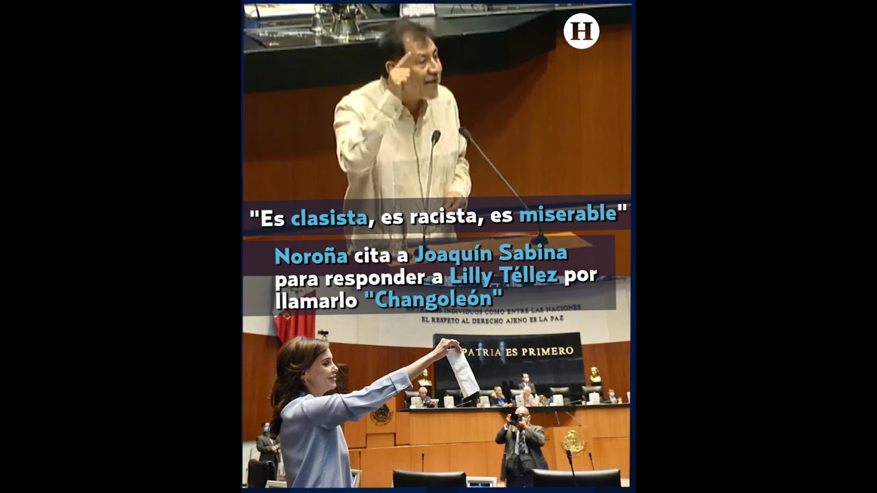 Noroña responde a Lilly Téllez por llamarlo "Changoleón"