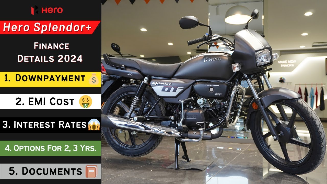 2024 Hero Splendor Plus EMI Downpayment ✅️ || On Road Price || Finance Details 📄 || EMI Price