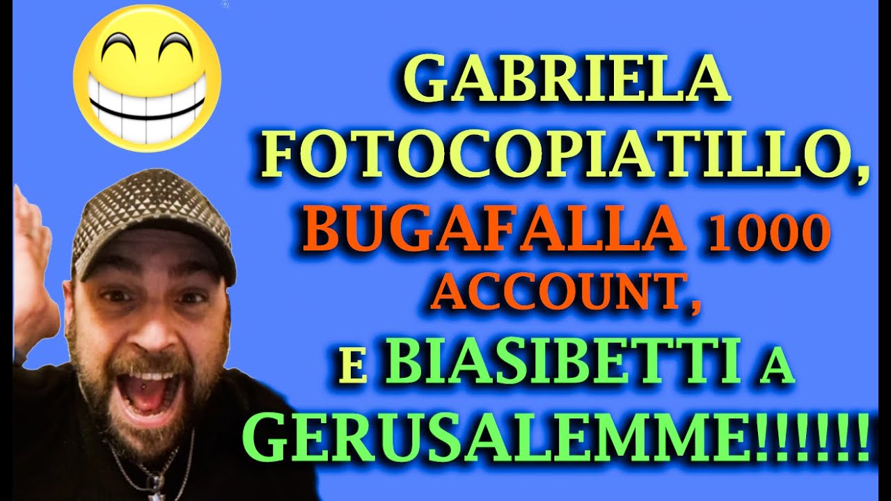 GABRIELA DE PORTILLO LA FOTOCOPIATRICE CANALIZZANTE E BIASIBETTI A GERUSALEMME!!!!