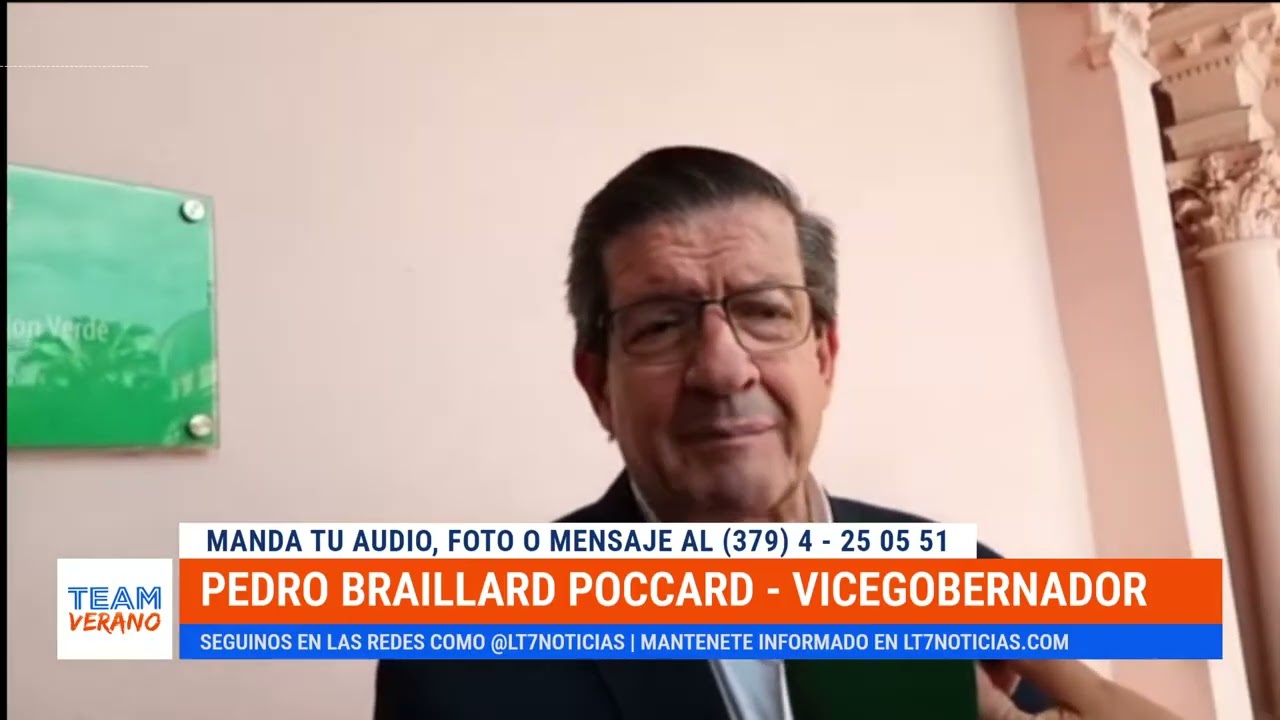 Actividades y talleres de capacitación: charlamos con el Gobernador Pedro Braillard Poccard