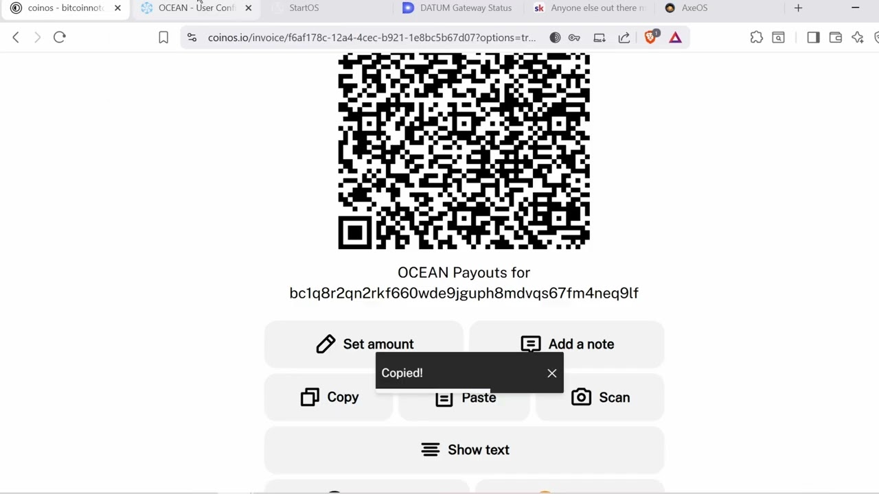 Simple Ocean pool Lightning Payout settings without needing to run your own lighting node