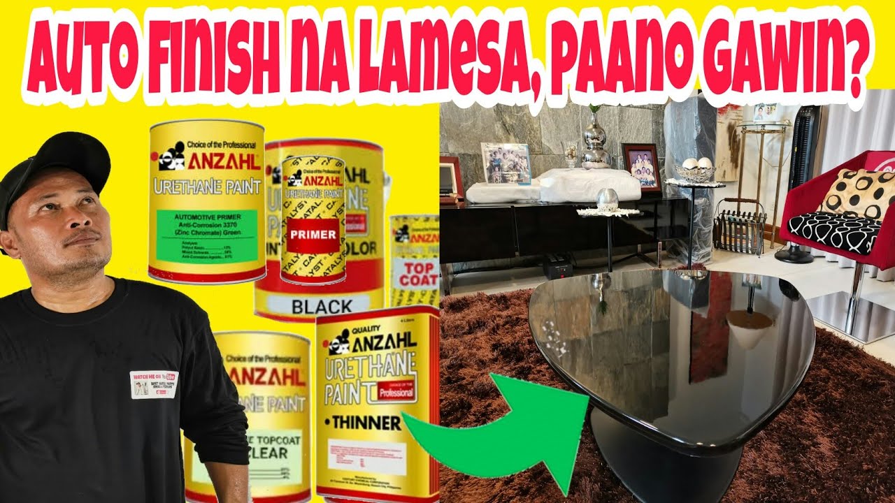 Paano gawing Auto finish ang lamesa gamit ang Anzahl Urethane/Urethane paint