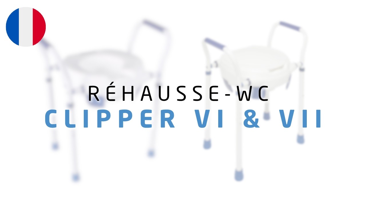 CLIPPER VI & VII par Herdegen, les rehausse-WC avec pieds téléscopiques réglables