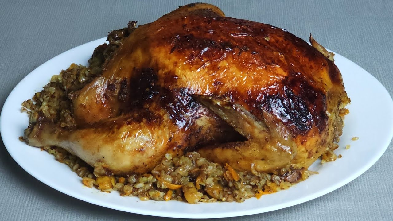 Riquísimo pollo al horno | Pollo relleno | Receta al horno sencilla