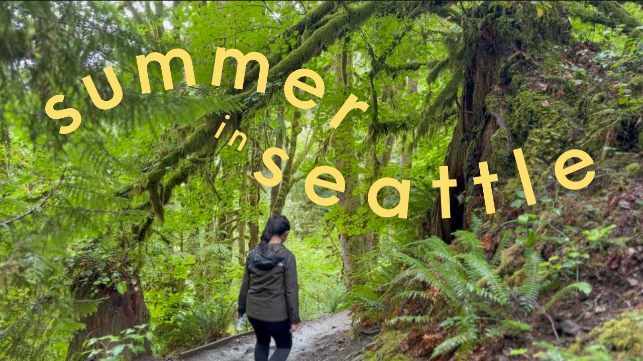 Summer in Seattle 🌳☀️ | Hiking, Camping + Blueberries | Wallace Falls and Snow Lake | Seattle Vlog