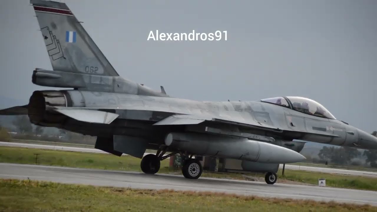 F-16 block 50 Hellenic Air Force during exercise Iniochos 2026 taxing and take off #iniochos #f16