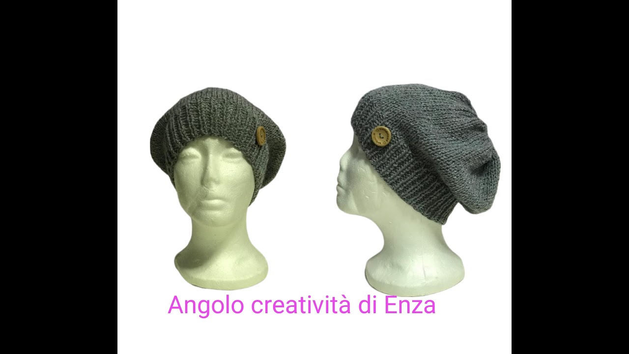 Cappello da donna ai ferri  modello 