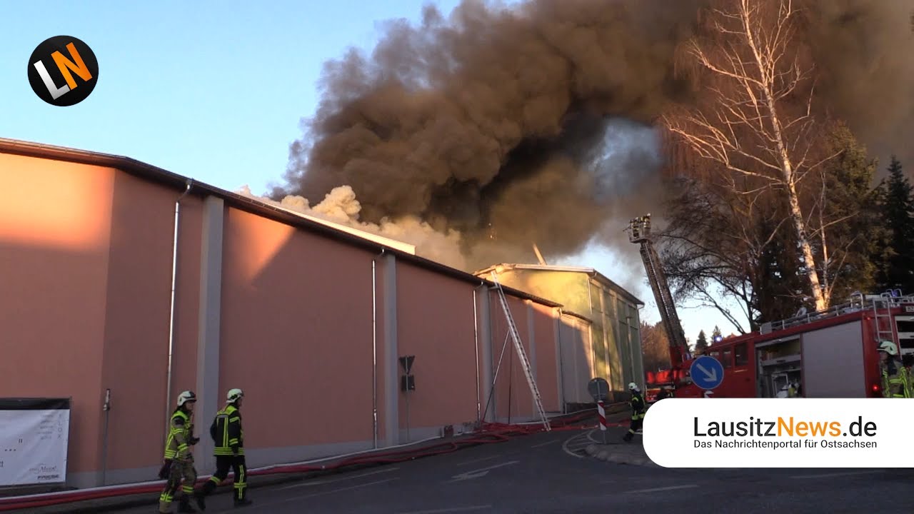 Archiv: Kirschau - Großbrand in Textilfirma
