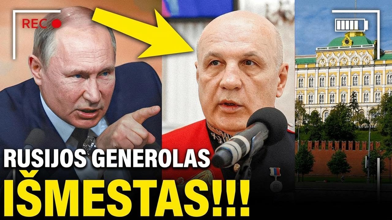 Putinas išspiria Rusijos generolą iš Kremliaus